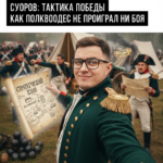 Портрет Александра Суворова, русского полководца, который не проиграл ни одного боя.