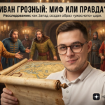 Портрет Ивана Грозного на фоне исторических событий его правления.